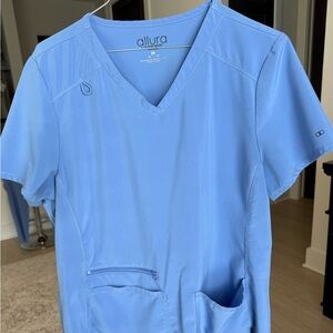 Allura Blue Scrub Top